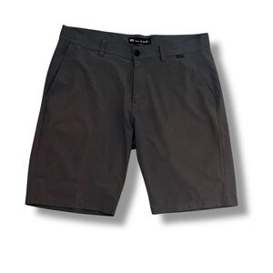 Travis Mathew Black Flat Front Shorts